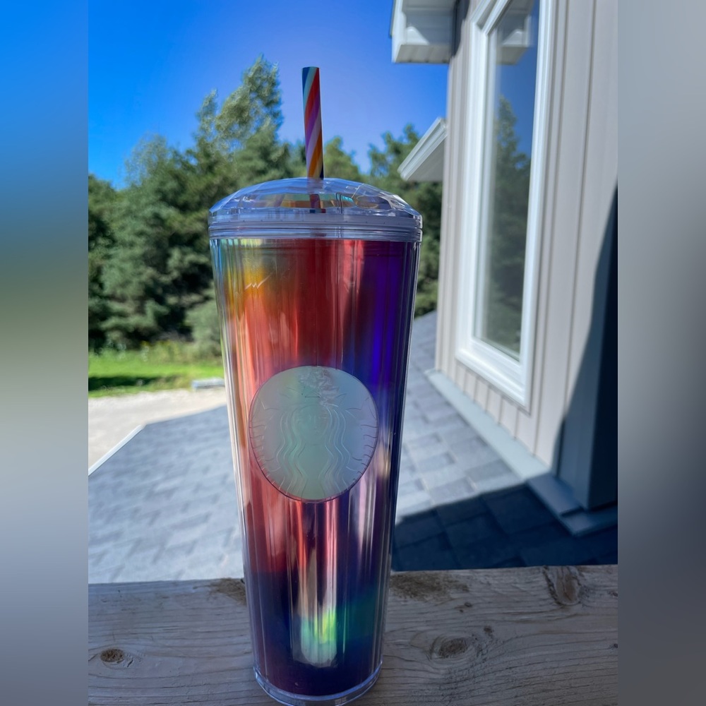 Rainbow Kaleidoscope Venti Starbucks cold cup